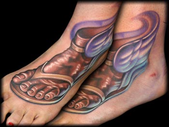 Looking for unique  Tattoos? mercury foot